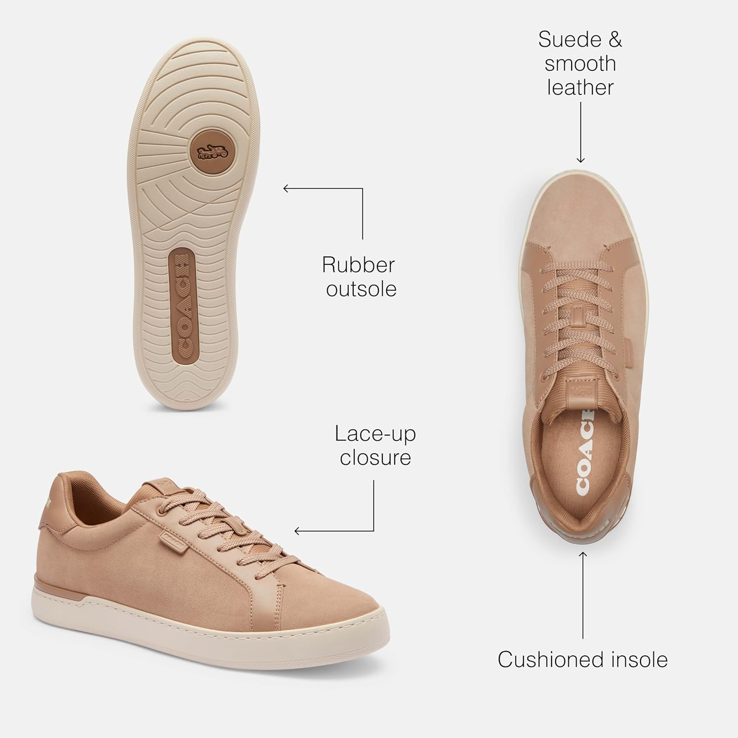 Coach Men'S Lowline Suede Sneaker