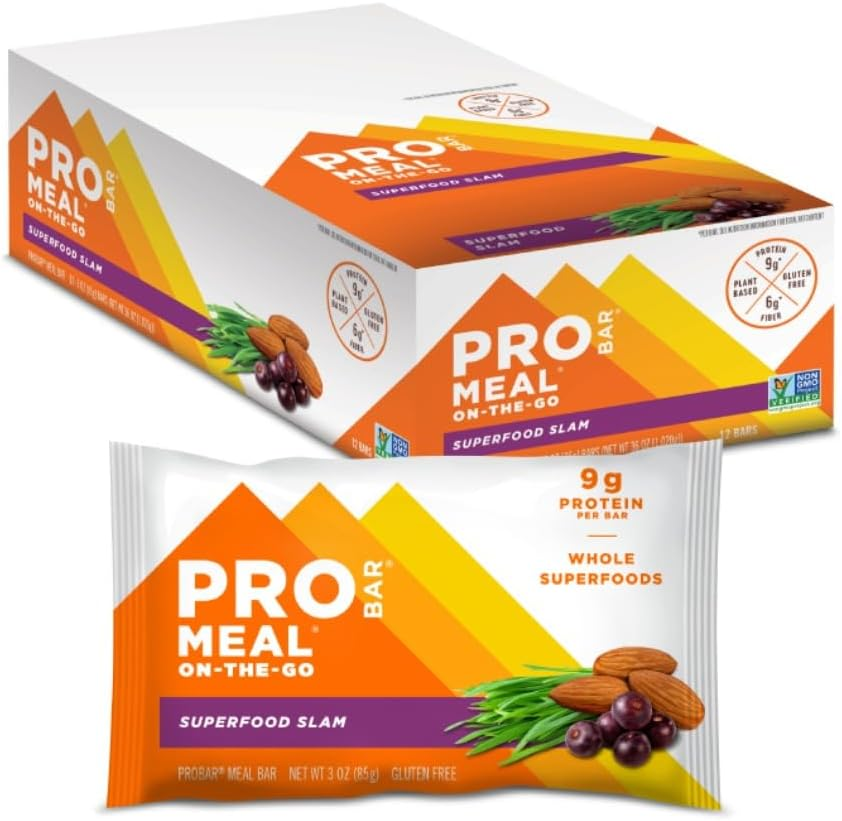 PROBAR - Meal Bar - Wholeberry Blast - 8G Protein, 5G Fiber, & Non-Gmo - Pack of 12 image number 2