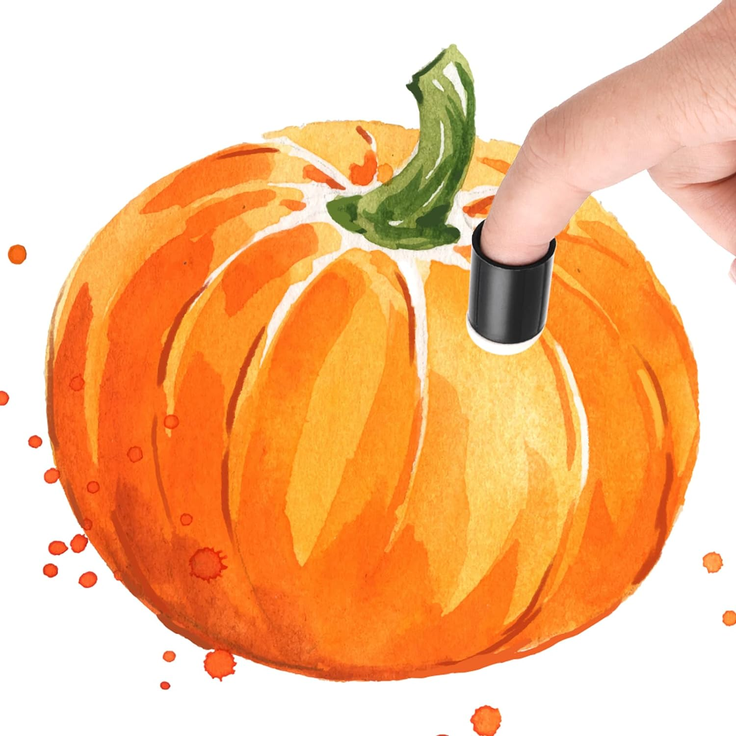 Prasacco 20 Pieces Finger Sponge Daubers, Finger Painting Sponge Craft Drawing Sponge for Arts Craft Painting Sponges for Painting Sponge Dauber for Painting Art Ink Crafts Chalk Card Making image number 6