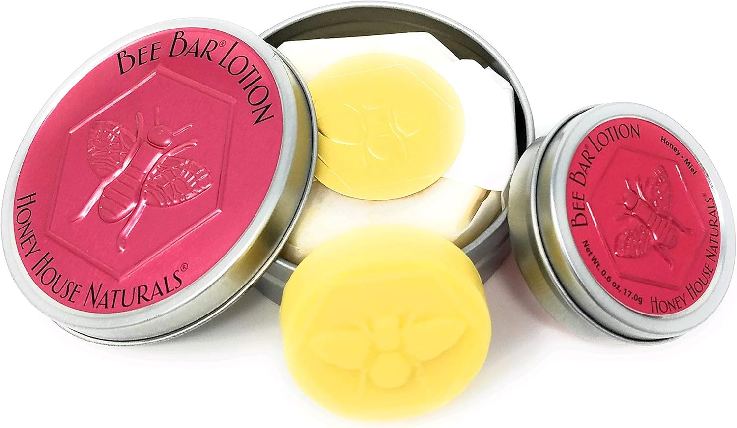 Honey House Naturals Bee Bar Duo - Sweet Honey - Small .6 Ounce & Large 2 Ounce image number 4