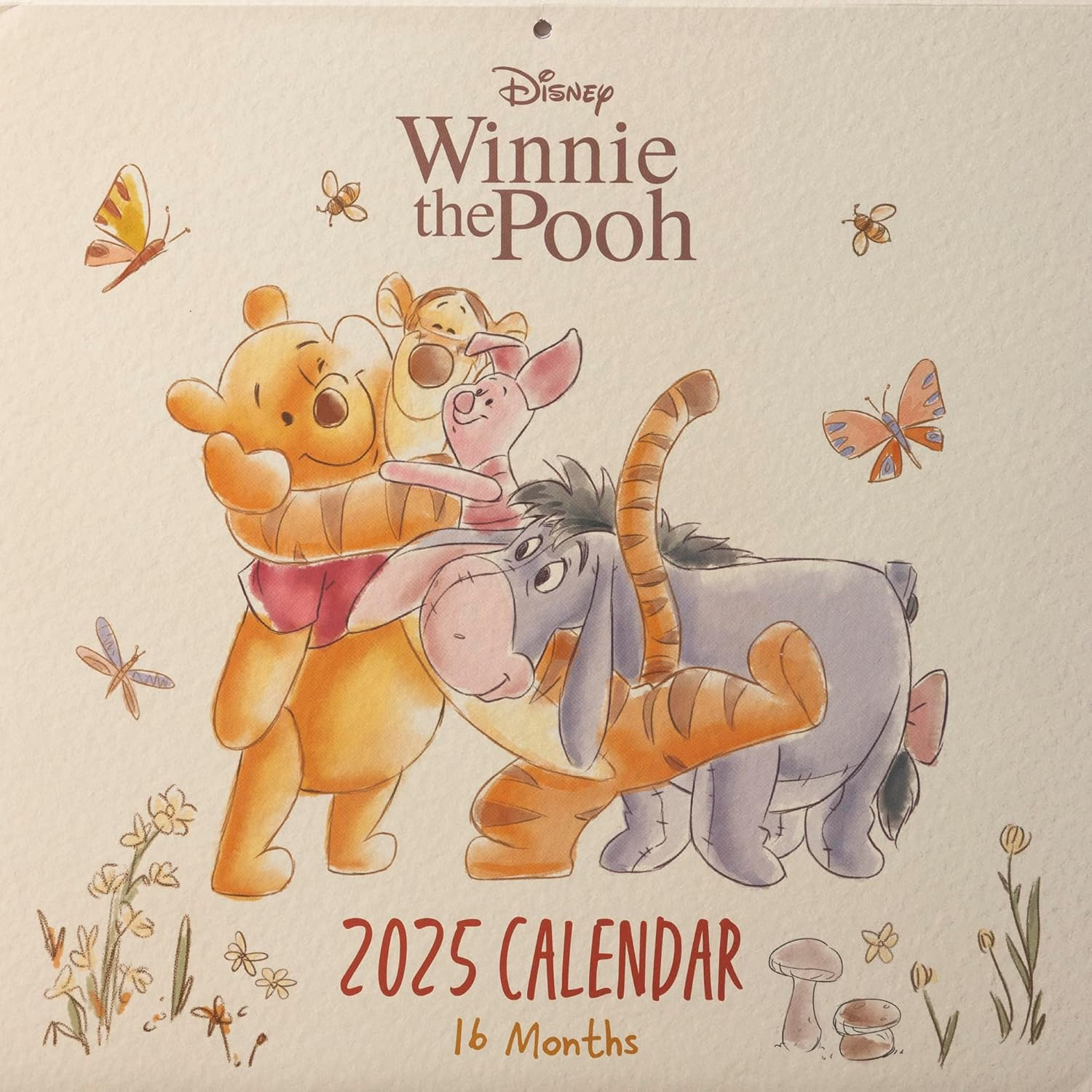 Calendario 30X30 Cm Winnie the Pooh 2025 Pyramid