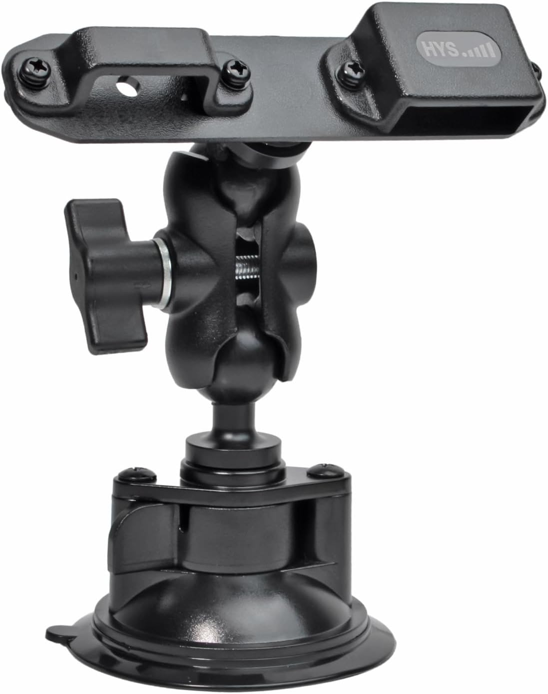 HYS Car Suction Cup - Dashboard and Windshield Walkie Talkie Belt Clip Mount for Car Holder Mount/Mic Holder for Anytone Baofeng Icom Kenwood Yaesu Wouxon Amateur Radio HT &Speaker Microphone image number 2