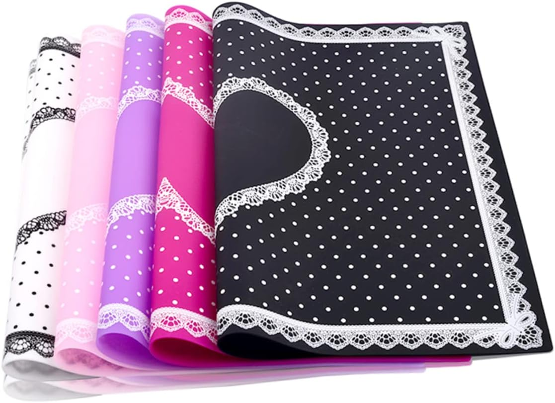 GANAZONO Foldable Silicone Hand Pillow for Manicure Nail Art Cushion Mat Portable Washable Salon Tool Purple image number 6