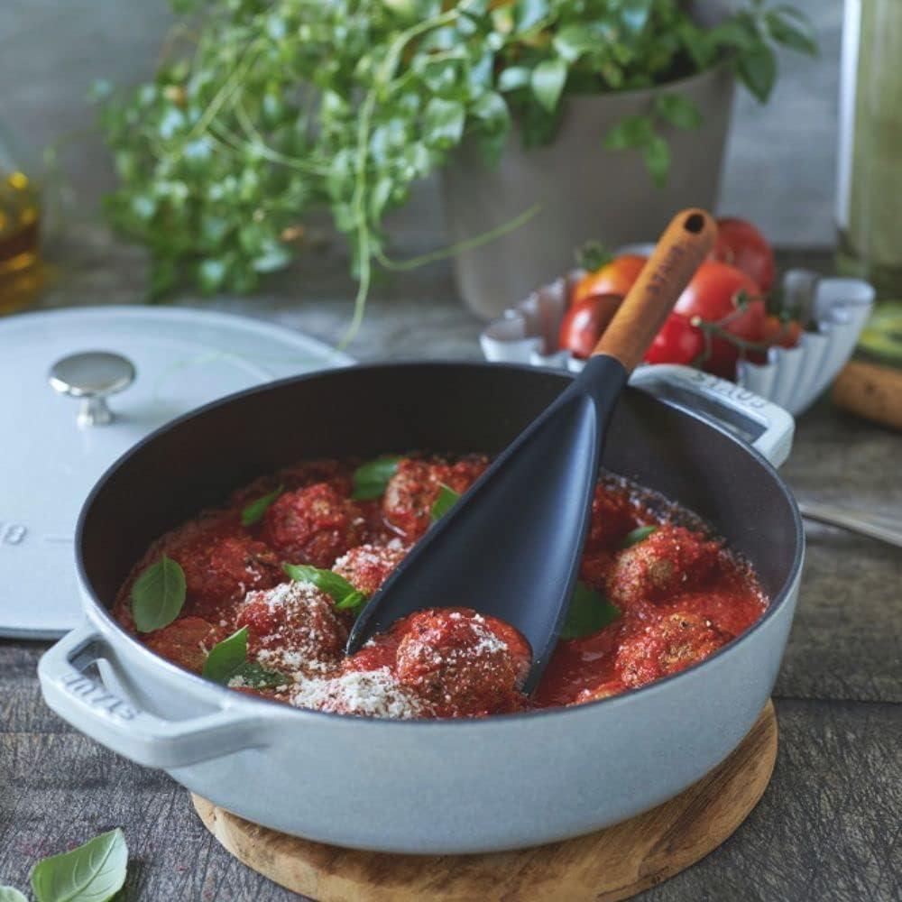 Staub 40503-105 Silicone Multi-Spoon, Spatula, Ustopres Multi-Functional Spoon image number 3