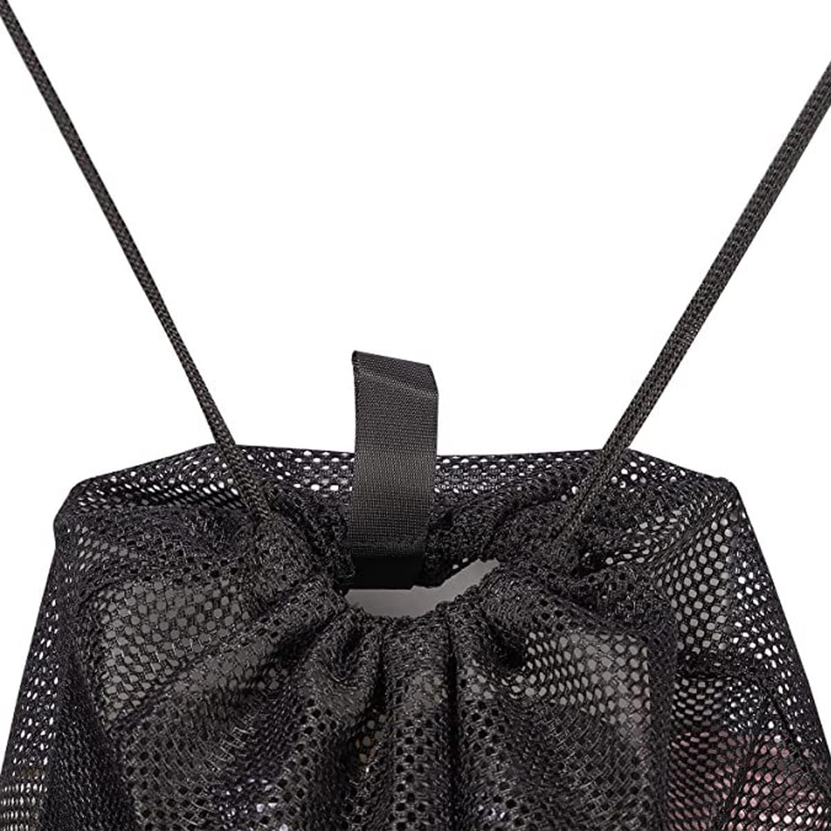 AIMALL 4 PCS Portable Mesh Drawstring Backpack - Lightweight Nylon Storage Bag for Fruits, Vegetables, Beach Gear, Sports Equipment, and Dirty Clothes image number 2