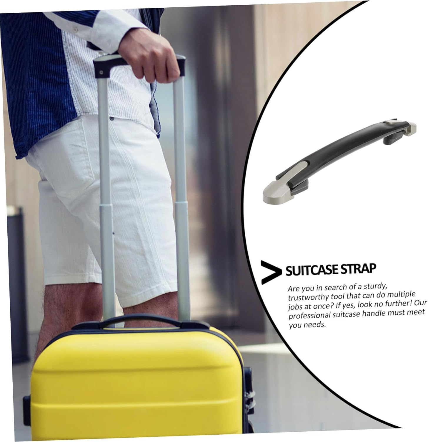 GALPADA 2Pcs Replacement Suitcase Luggage Handle Strap Carrying Handle Grip for Travel Suitcase Luggage Case image number 1