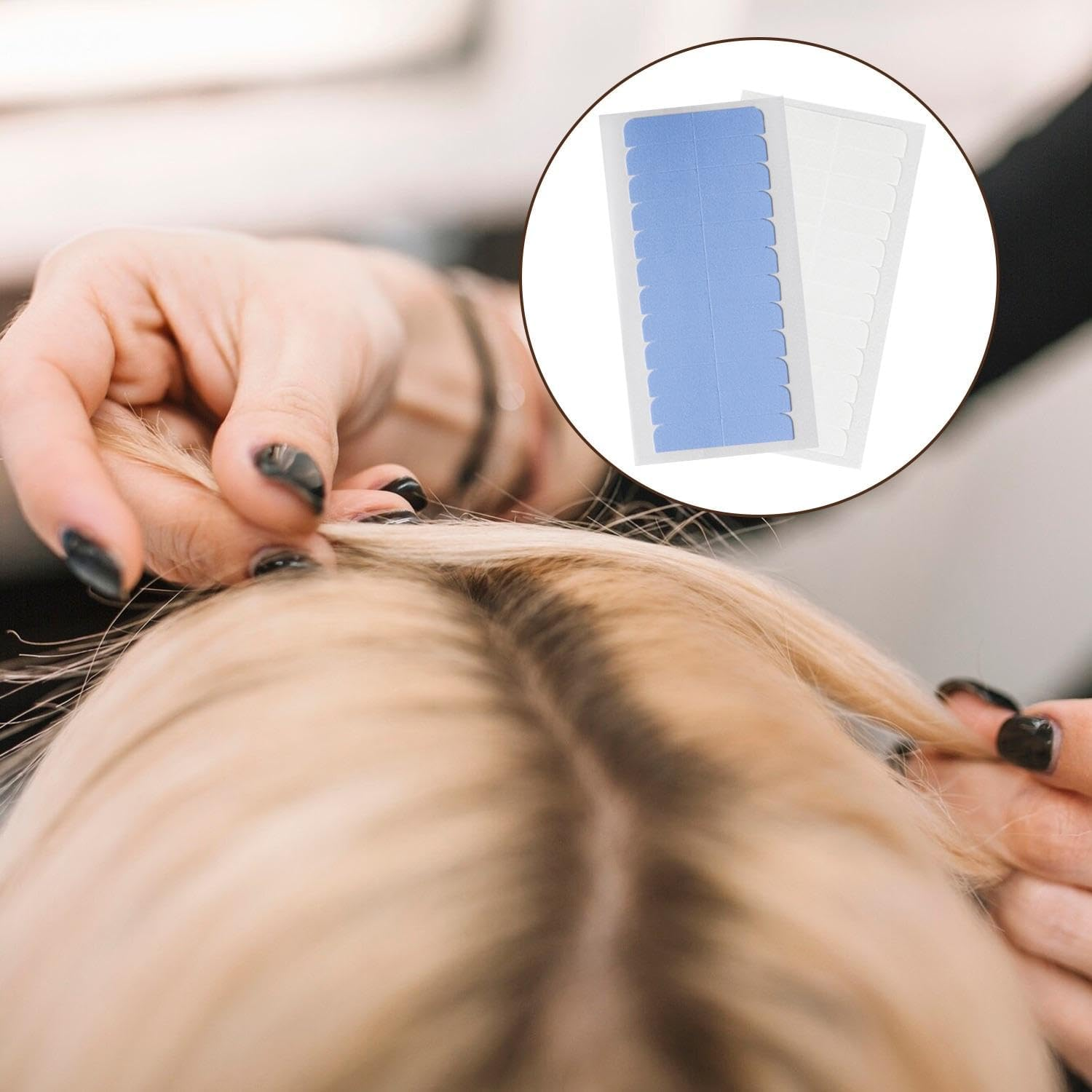 Pack of 240 Wig Band, 1 Piece Hair Comb, Wig Extension Tape, Invisible Extension Band, Replacement Band, Hair Extension Tape, Waterproof and Sweatproof Tape image number 3