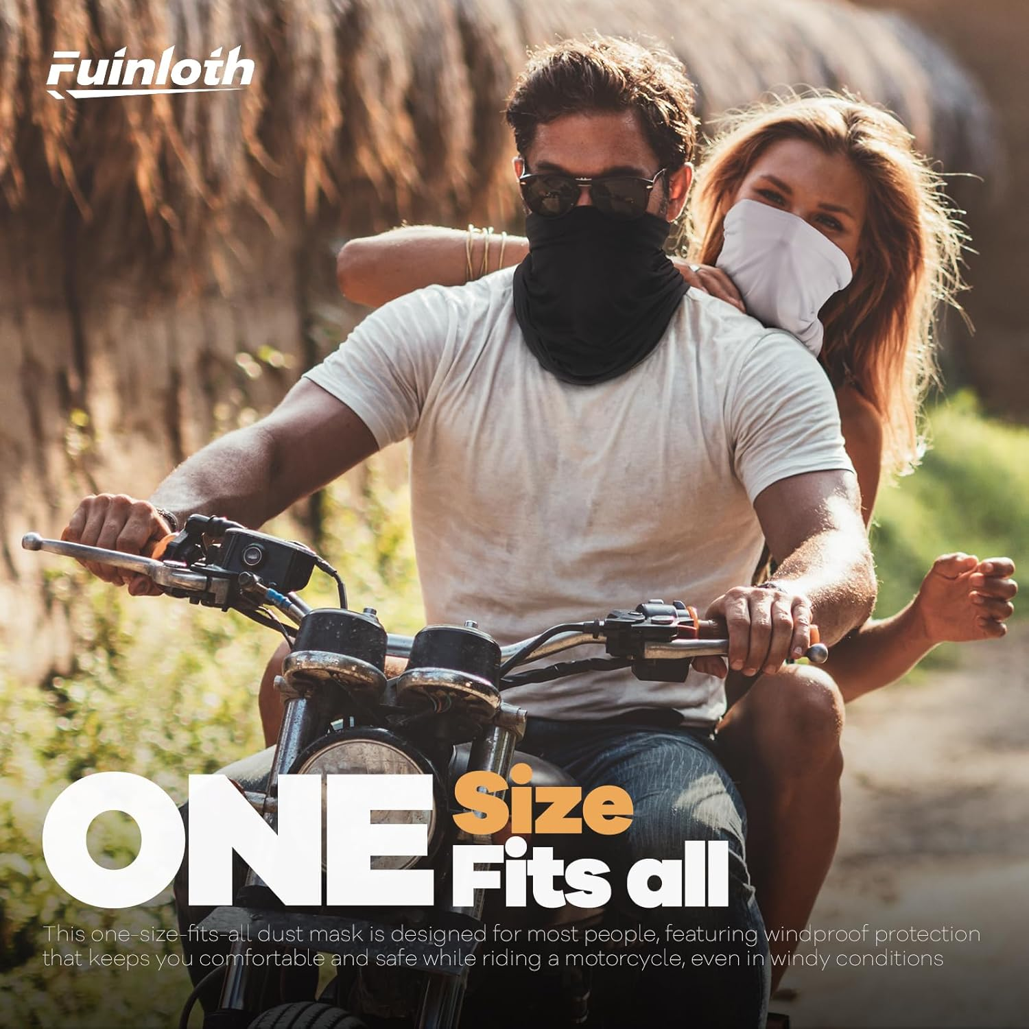 Fuinloth Neck Gaiter, Face Mask Bandana Fishing Cooling Sun Protection Scarf for Men Women