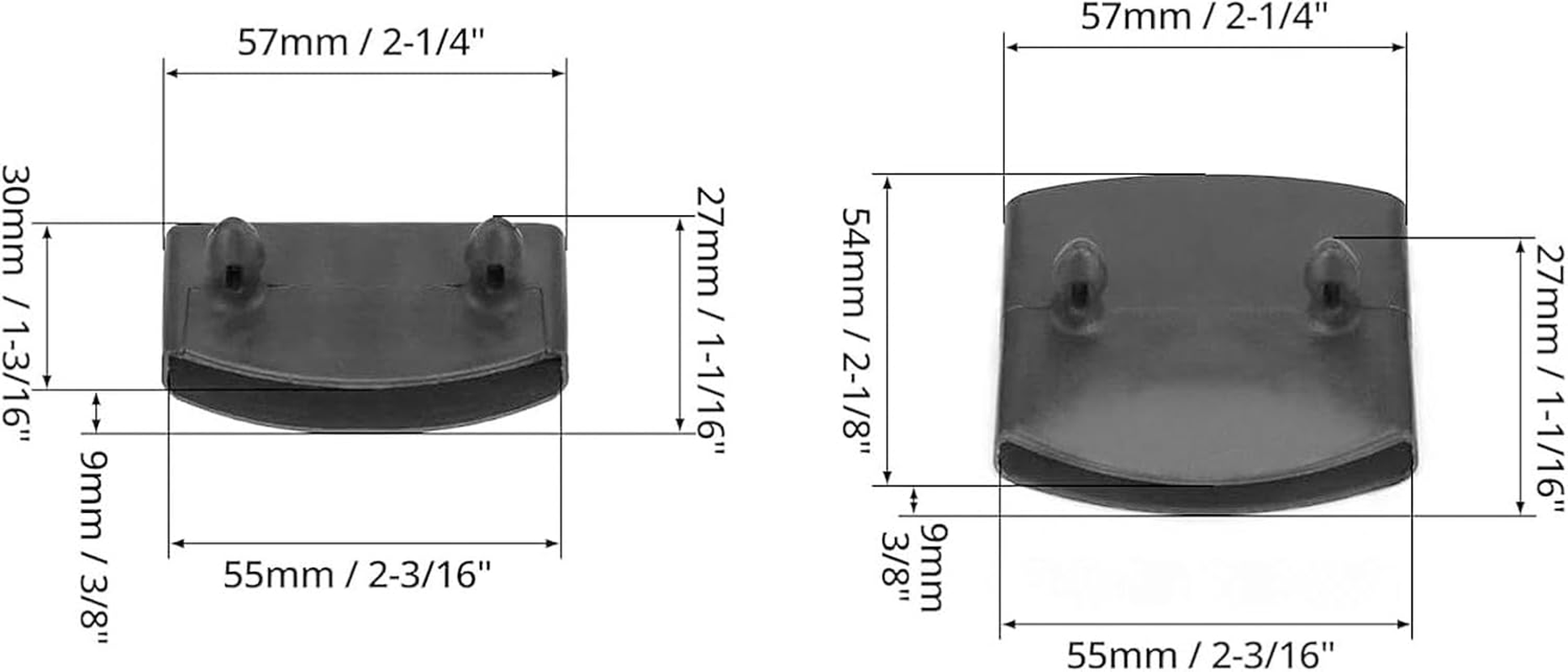 Bed Slat End Caps Kit, 72PCS Plastic Connector Kit for Wooden Metal Bed Frames, 57Mm Slats image number 6