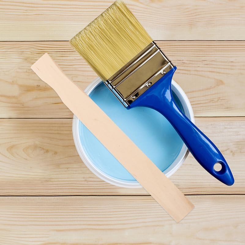 Tofficu Wooden Paint Adjustment Stick 9 Inch Birch Wood Mixing Sticks for Automotive Paint Body Repair and Craft Use Pack of 20 image number 1