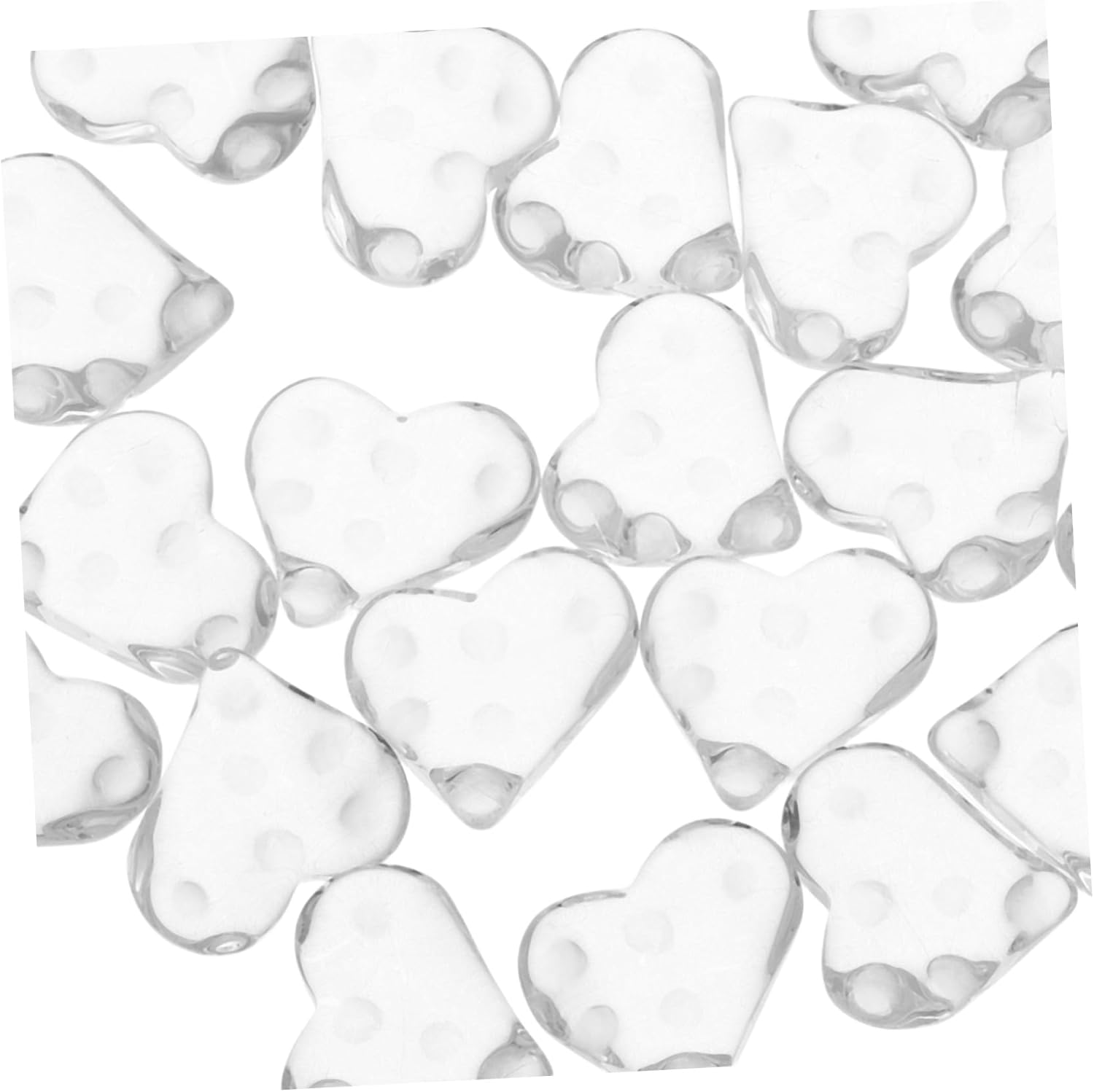 MUCKLILY 20Pcs Transparent Glass Nail Display Color Cards for Manicure Practice Nail Sample Color Boards image number 1