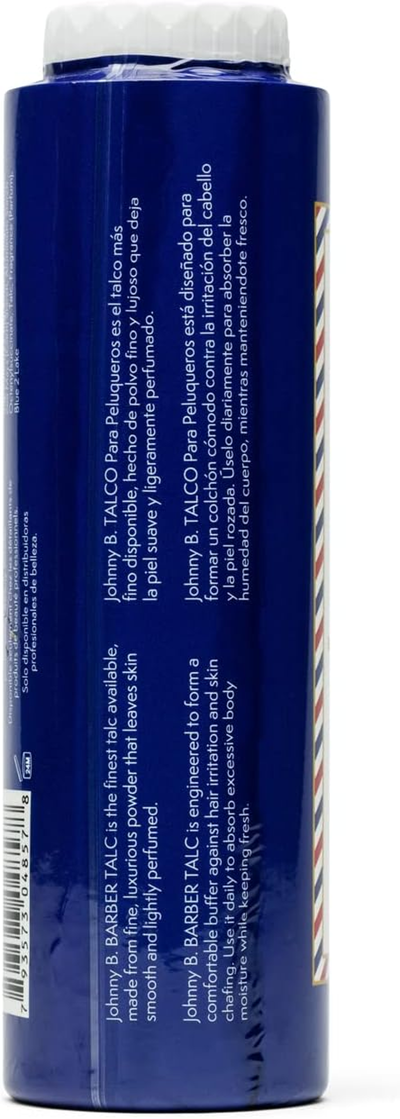 Johnny B Authentic Hair Barber Talc for Men (7 Ounce) image number 3