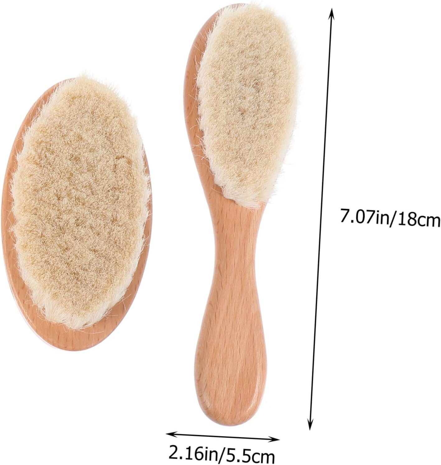 Bestonzon 2Pcs Detangling Hair Brush Hair Brush Women Barber Duster Cleaning Salon Duster Cutting Dust Cleaning image number 2