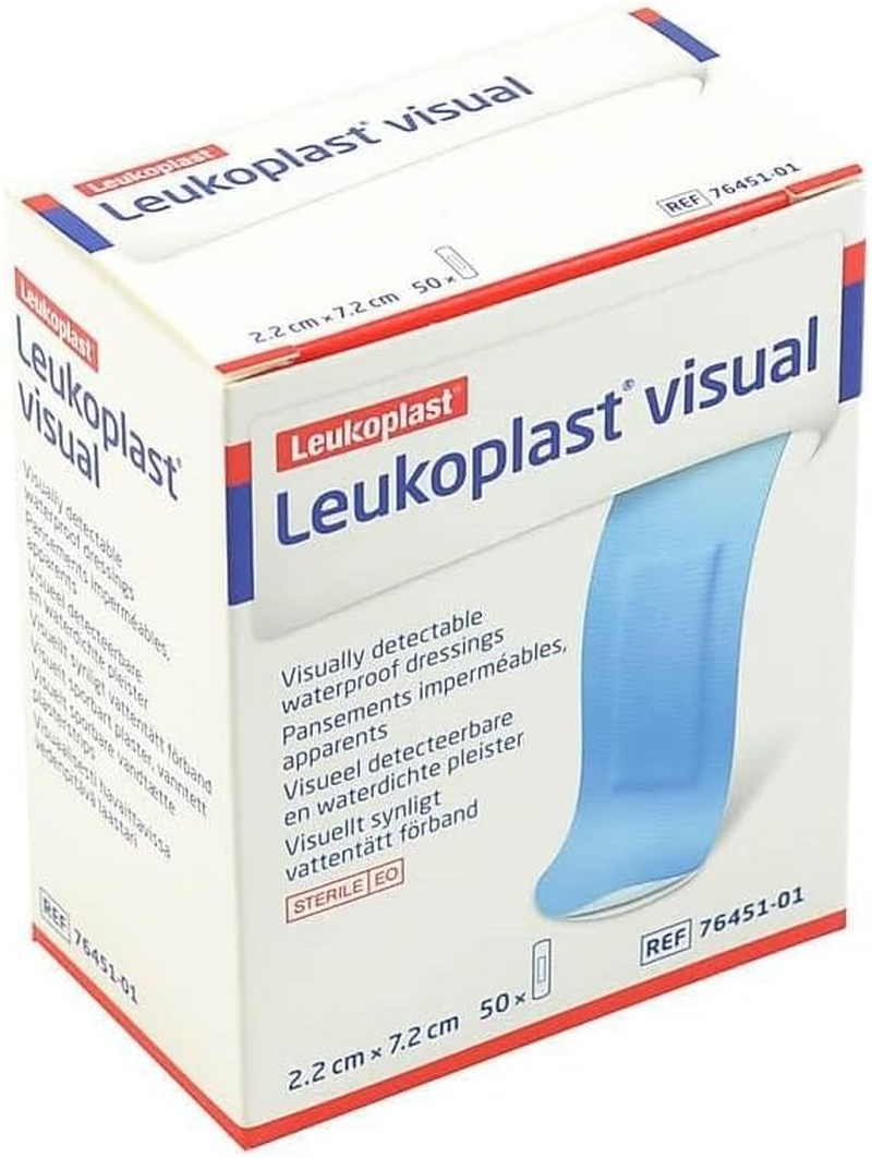 BSN Leukoplast Detectable Dressing Strips, Blue (Pack of 50)