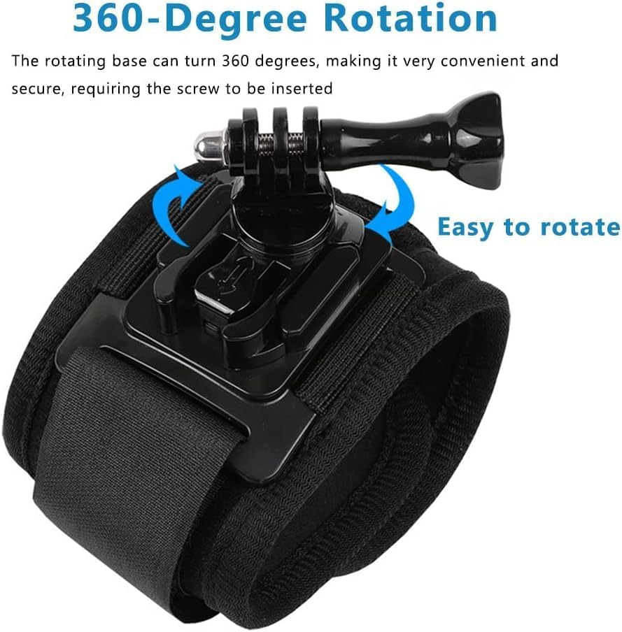Wrist Strap Mount Compatible with Gopro Hero 13 12 11 10 Max 9 8 7 6 5 Session, Insta360 and Most Action Camera image number 2