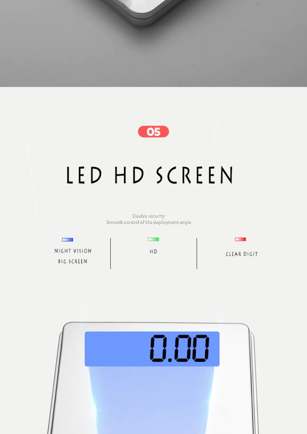 0.01-500G Coffee Electronic Kitchen Scale Weight Weighing Scales Batteries image number 4