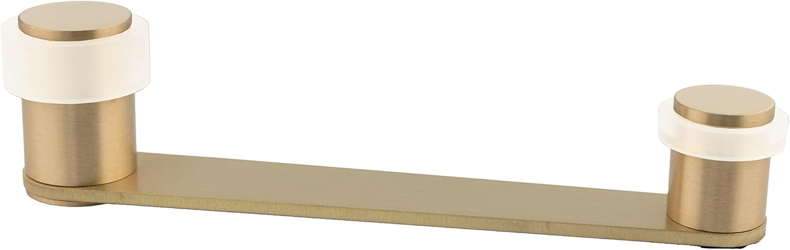 Door Stop with Rotating Holder for Door Thickness up to 100 Mm Brass Includes Screw and Dowel Ref I-253 EVI Fittings (Brass Old Leather - Rubber)