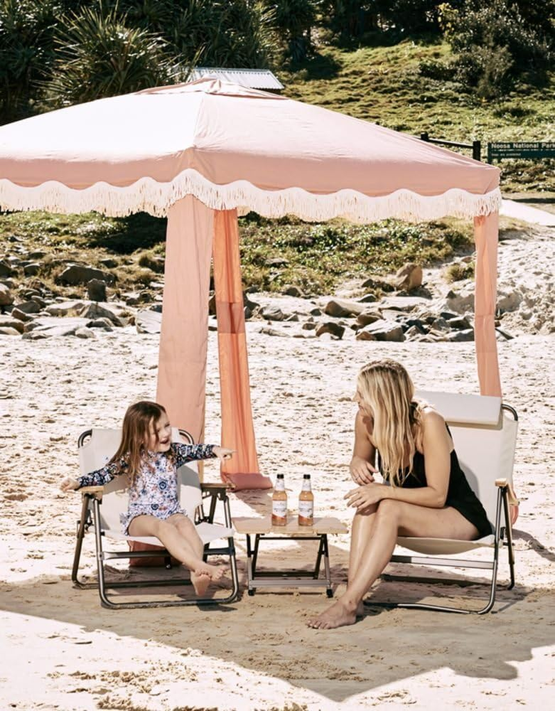 Oztrail Bamboo Beach Table, 60 Kg Weight Capacity image number 2