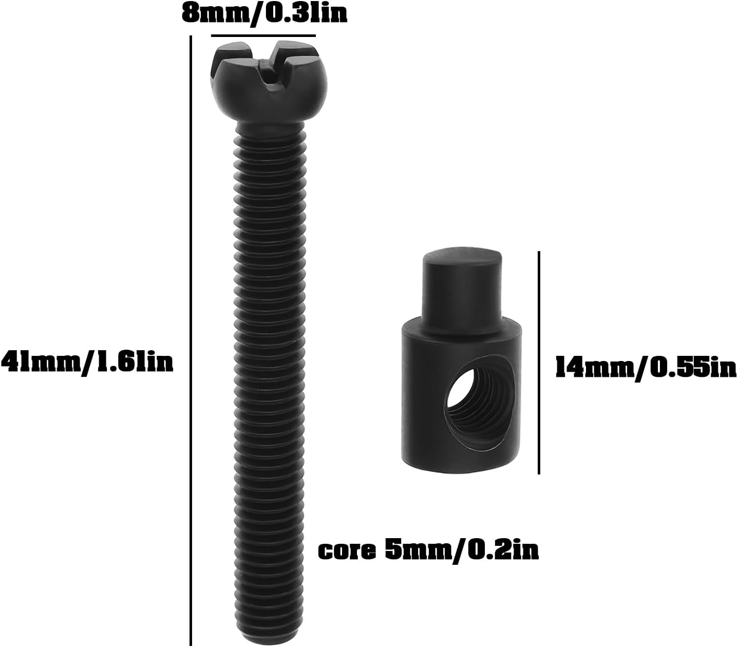 LT Easiyl 4Pcs Adjuster Screw Chain Bar Tensioner for 405 5016 Chainsaw Parts image number 1