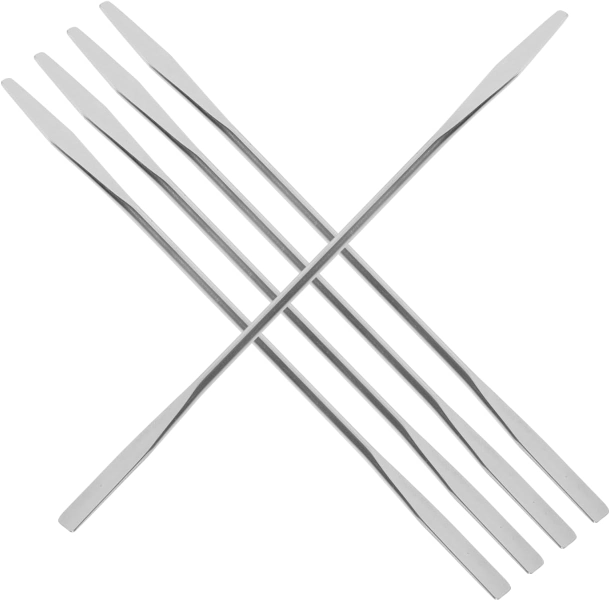 MOTHNUR 5Pcs Makeup Mixing Spatula Set - Stainless Steel Foundation Blush and Lipstick Cosmetic Stirring Rods for Makeup Artists & Nail Art image number 1