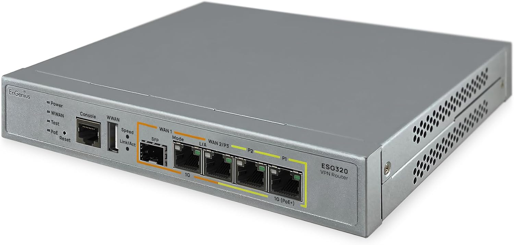 Engenius Managed VPN Router - Poe+, Dual-Wan SD-WAN, 4 Gigabit LAN, SFP, Auto-Vpn, Firewall, 802.11Ac Wifi, Business Network Security - ESG320 image number 2