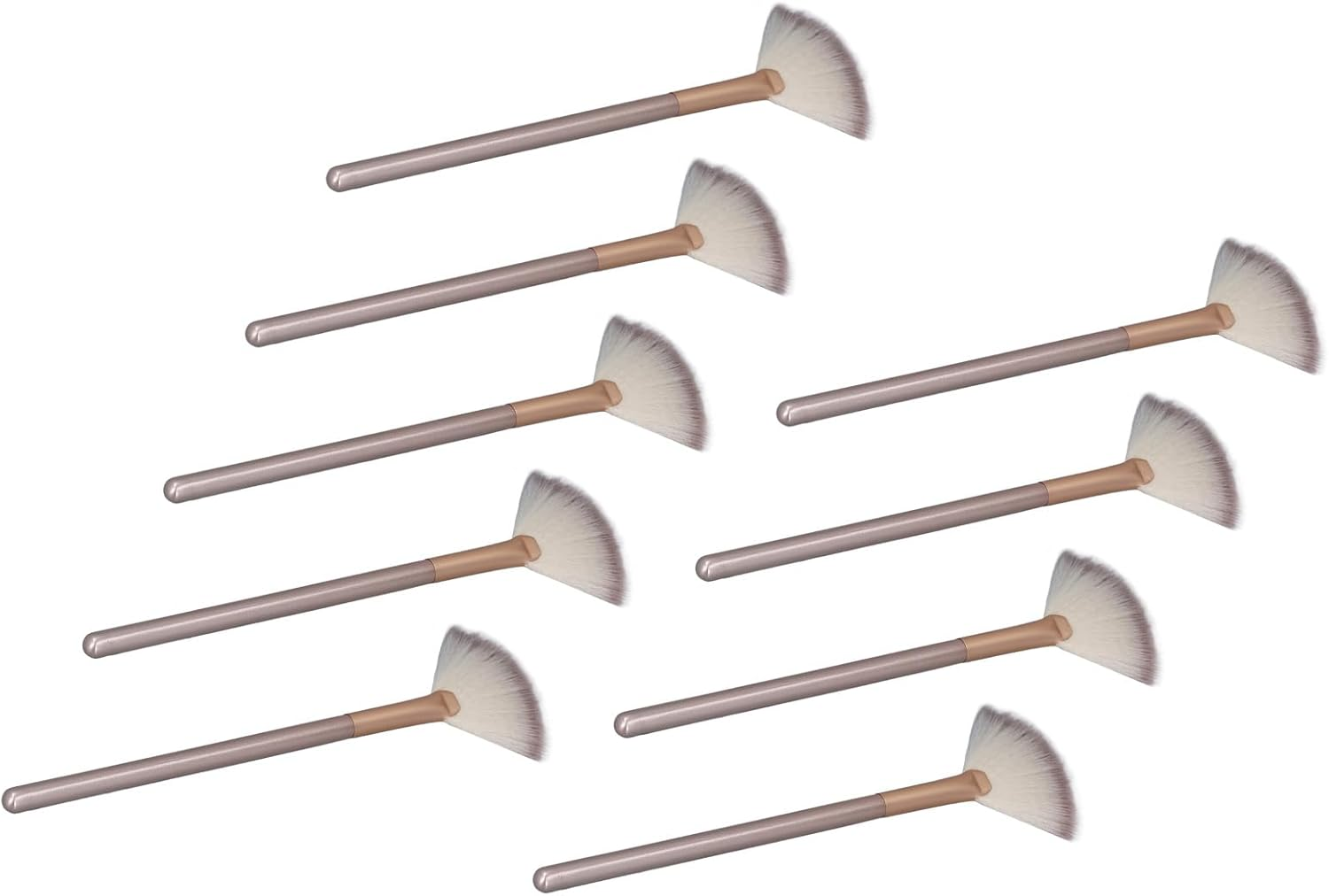 9 Pieces Soft Facial Fan Makeup Brush Brush. image number 6