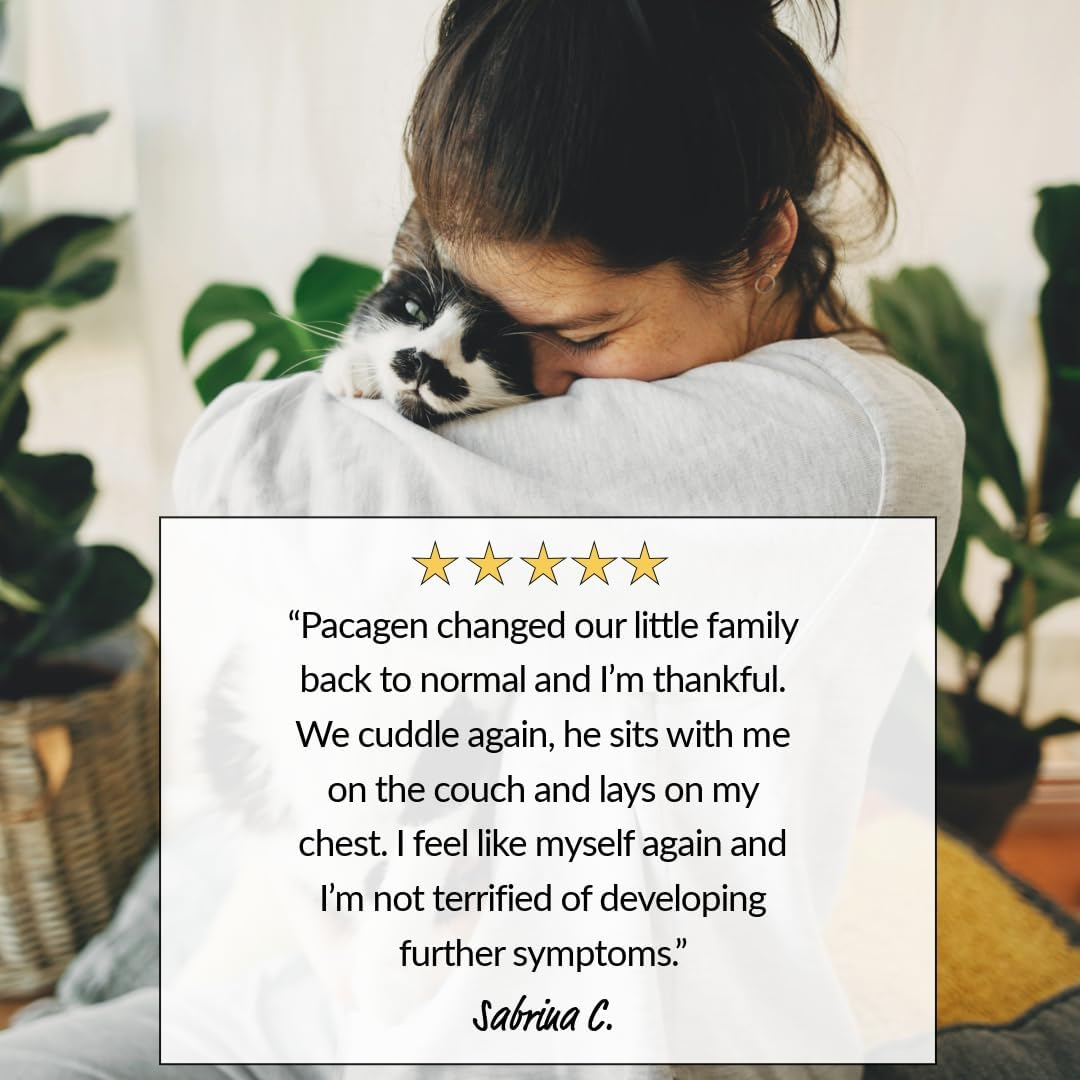 Pacagen Cat Allergen Neutralizing Spray for Humans - Perfect for Home Use, Immediate Results, Easy to Use, and Pet Friendly - a Few Sprays Away from a Clear Day image number 2