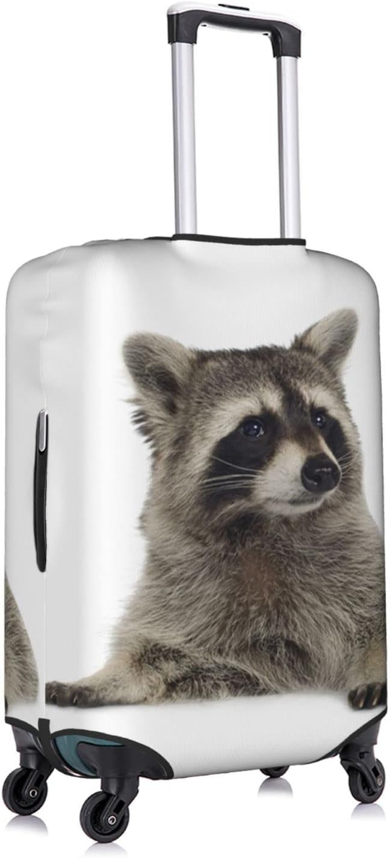 Obabo Serene Coastal Travel Luggage Cover,Washable Suitcase Cover Protector Anti-Scratch Suitcase Cover Fits 18-32 In, Hairy Raccoon, S image number 4