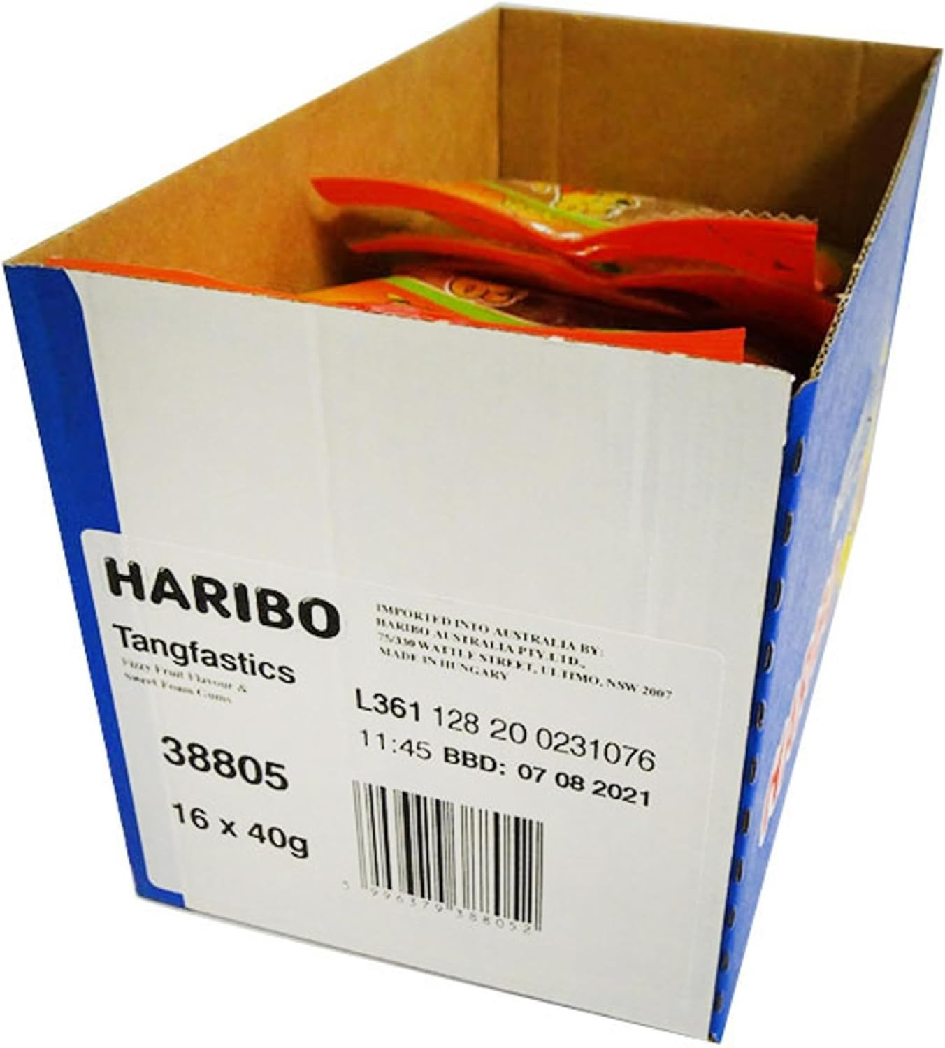 Haribo Tangfastics Lollies 16 X 40 G