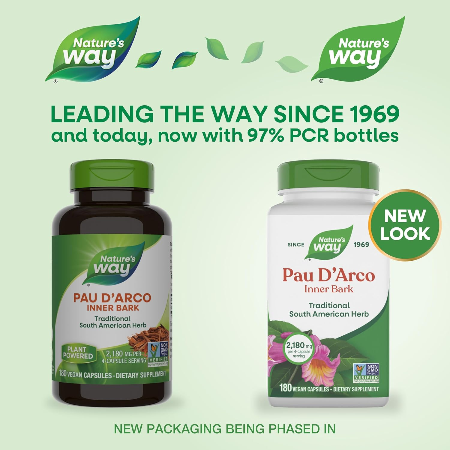Nature'S Way Premium Herbal Pau D&rsquo;Arco Inner Bark 545 Mg per Capsule, 180 Vcaps image number 6