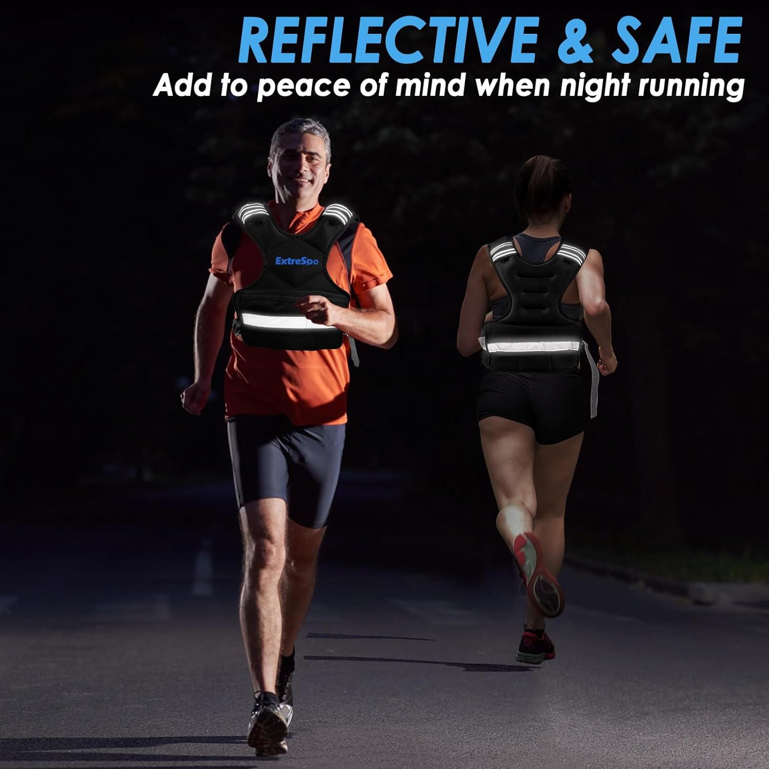 Extrespo Adjustable Weighted Vest for Men and Women | 1.8-4.5KG/5-9KG Vest with 6 Ironsand Weights for Home Workouts | Body Weight Vest Exercise Set for Cardio and Strength Training