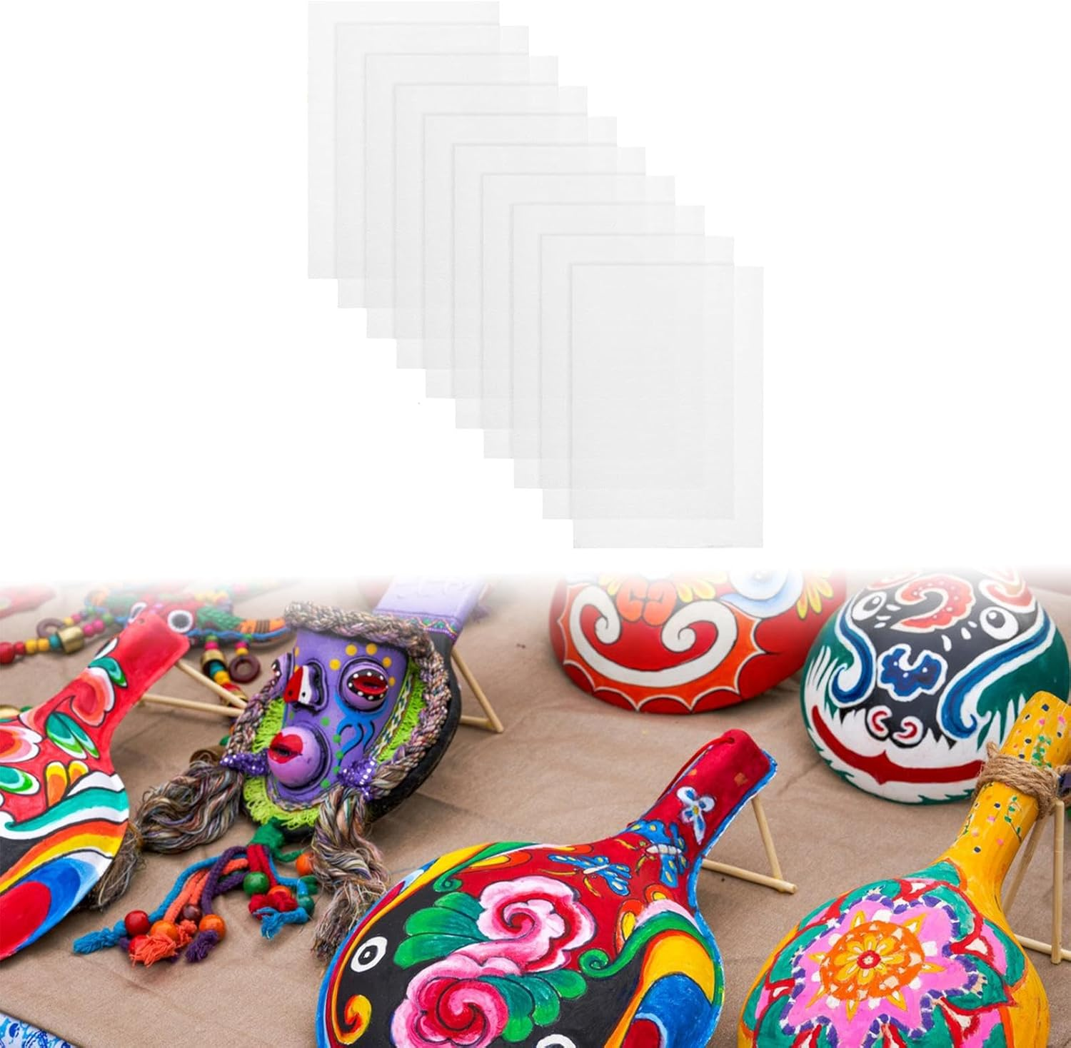 Perfeclan 10X Eye Meshes for Therian Mask Mesh Sheets Water Resistant PVC Eye Meshes Printable Nets for Clothing DIY Fursuits Halloween, White image number 2