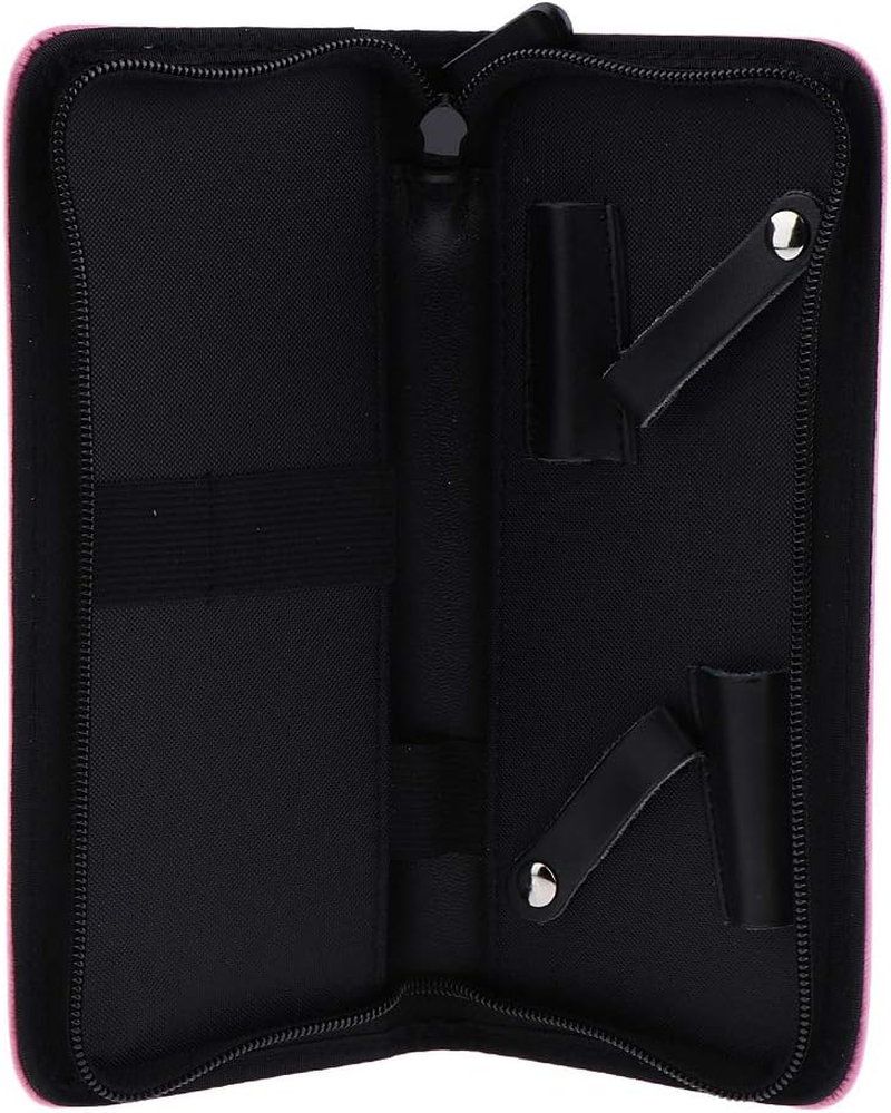 Amagogo Hairdressing Barber Styling Tools Pouch Bag for Shear Scissor Comb, Pink, as Described image number 3