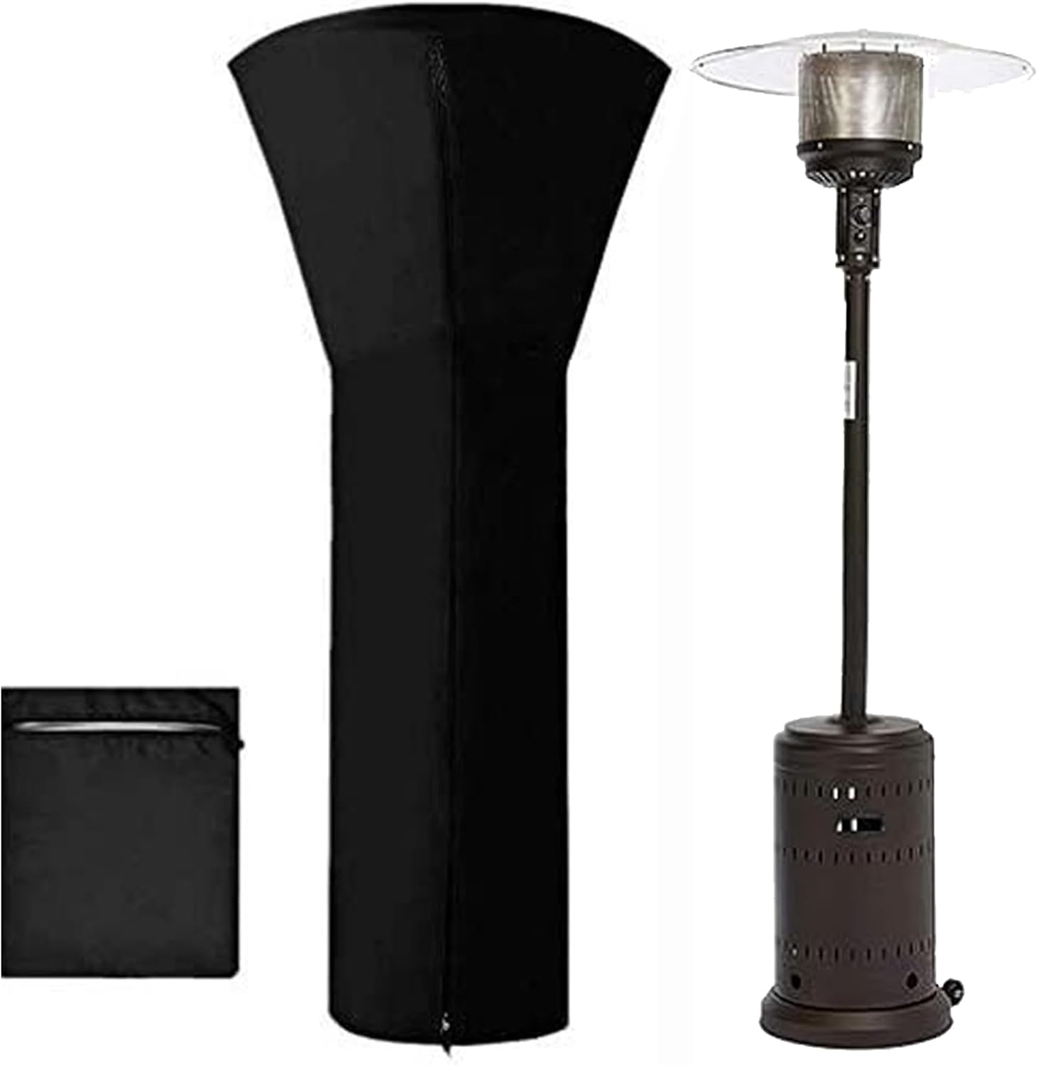 Outdoor Heater Replacement Parts-Outdoor Pyramid Propane Patio Heater Parts for Square Glass Tube Patio Heater,Polt & Nut & Stud & Wing Nut&Fixing Bracket image number 5