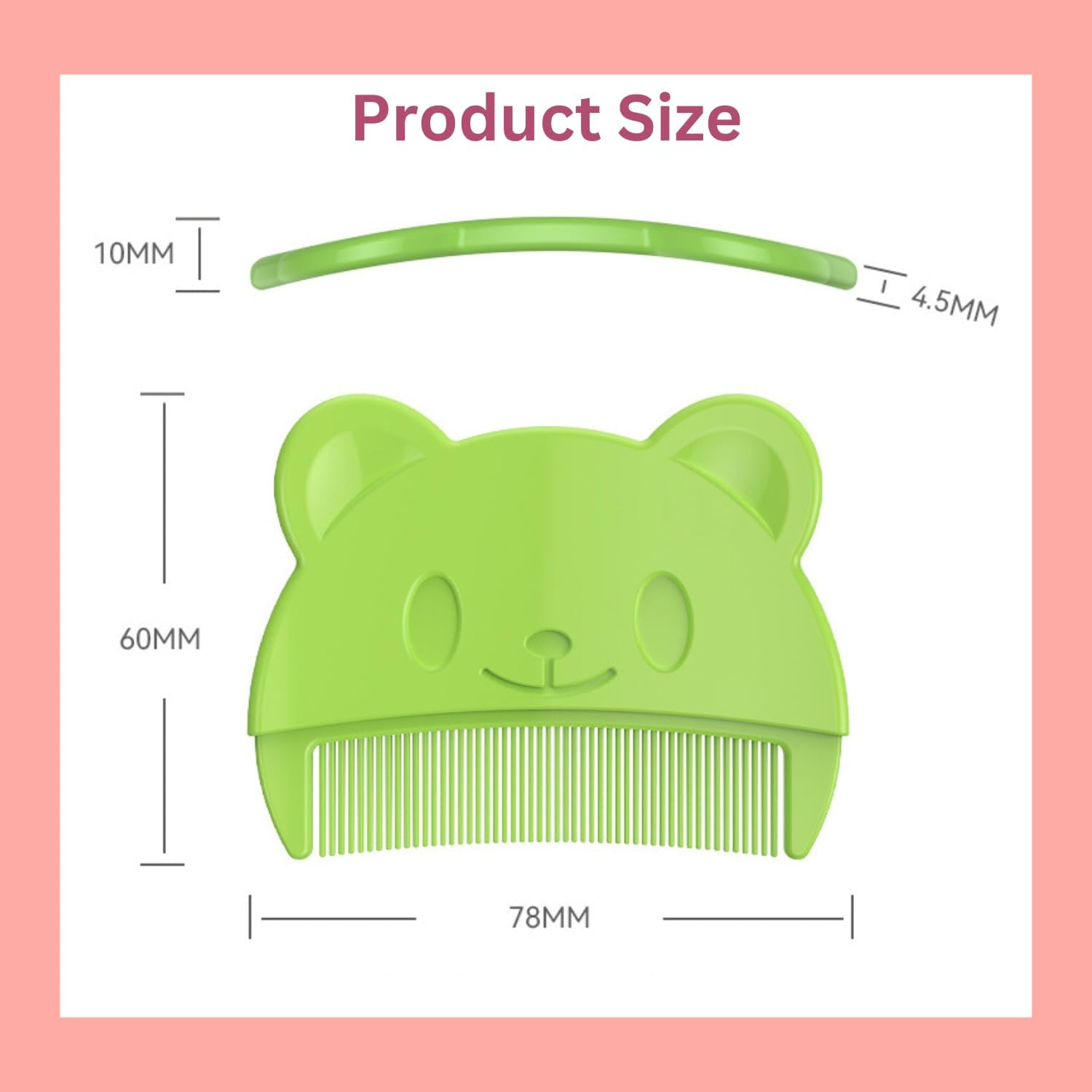 Baby Comb for Milk Scab, Newborn Hair Comb, Baby Hair Brush with Soft Teeth, Comb against Milk Scab Baby Child, Assorted Colours (Green (1 Piece)) - Blue - Comb And Brush image number 2