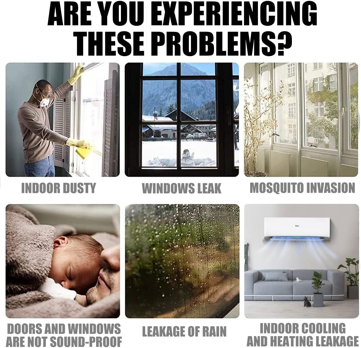 6M/19.6Ft Silicone Door Seal Strip, Weather Stripping Self Adhesive for Door or Window, Slim Insect Proof Door Strip Bottom Gap Sealing, Transparent 19.6 Feet Long - Width 35Mm image number 3