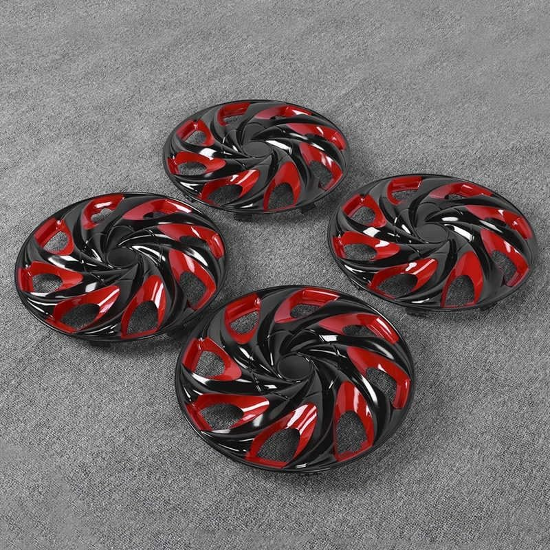 ZUXIM 4Pcs 15In Wheel Hubcap Hub Caps Cover Auto Accessories R15 Tire Steel Hubcaps Wheels Car Accessories Alloy Wheel Center Cap image number 2