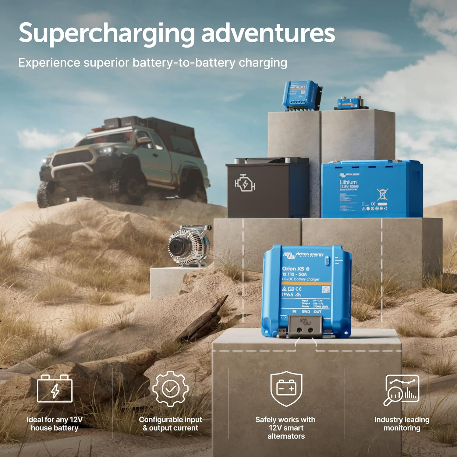 Victron Energy Orion XS 12/12-Volt 50 Amp DC-DC Battery Charger image number 6