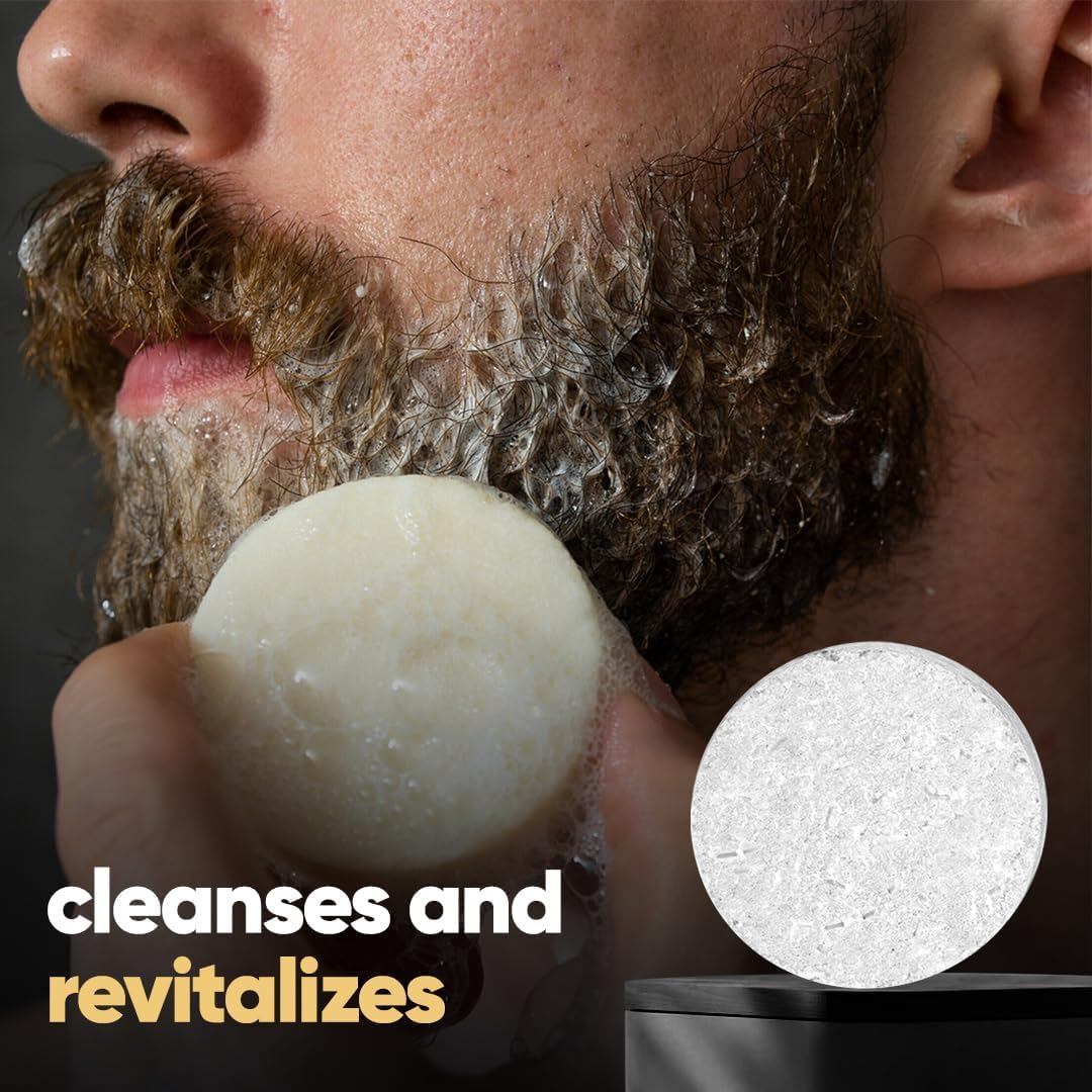 Beard Shampoo Bar, Clean Your Beard with Growth and Hair Loss Effect, Hair Growth Shampoo Bar (2 Package) image number 2