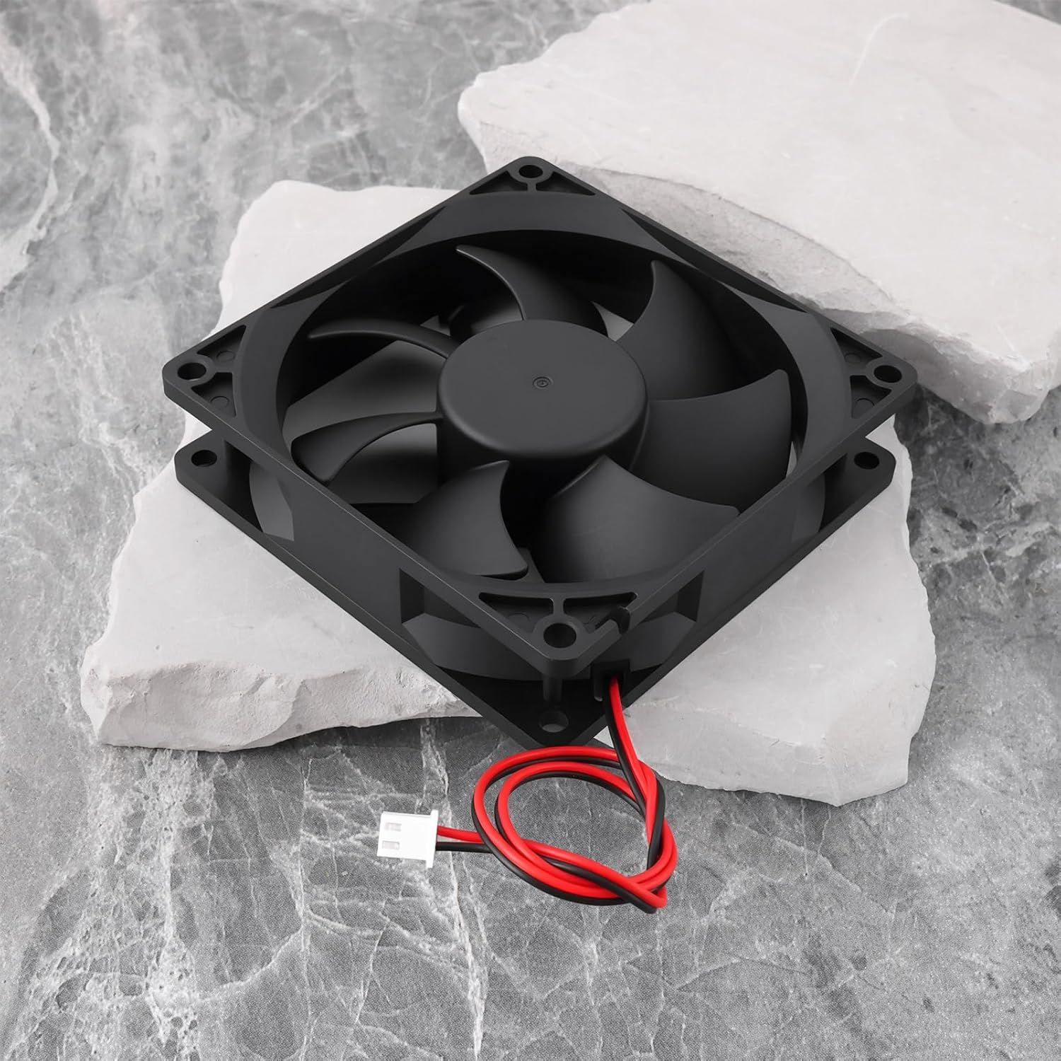 SING F LTD 2Pcs DC12V 0.16A 2Pin Cooling Fan Replacement Part TX9025L12S Compatible with Tianxuan Computer Case image number 5