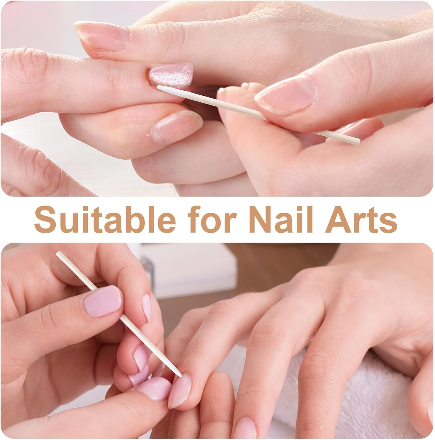 400 Pcs Pointed Cotton Swabs, Cotton Swabs Pointed Tips, Pointed Q Tips, Microblading Cotton Sticks, Precision Tip Cotton Swabs for Nails Clean, Makeup, Eyebrow, Tattoo (2.76'') image number 6