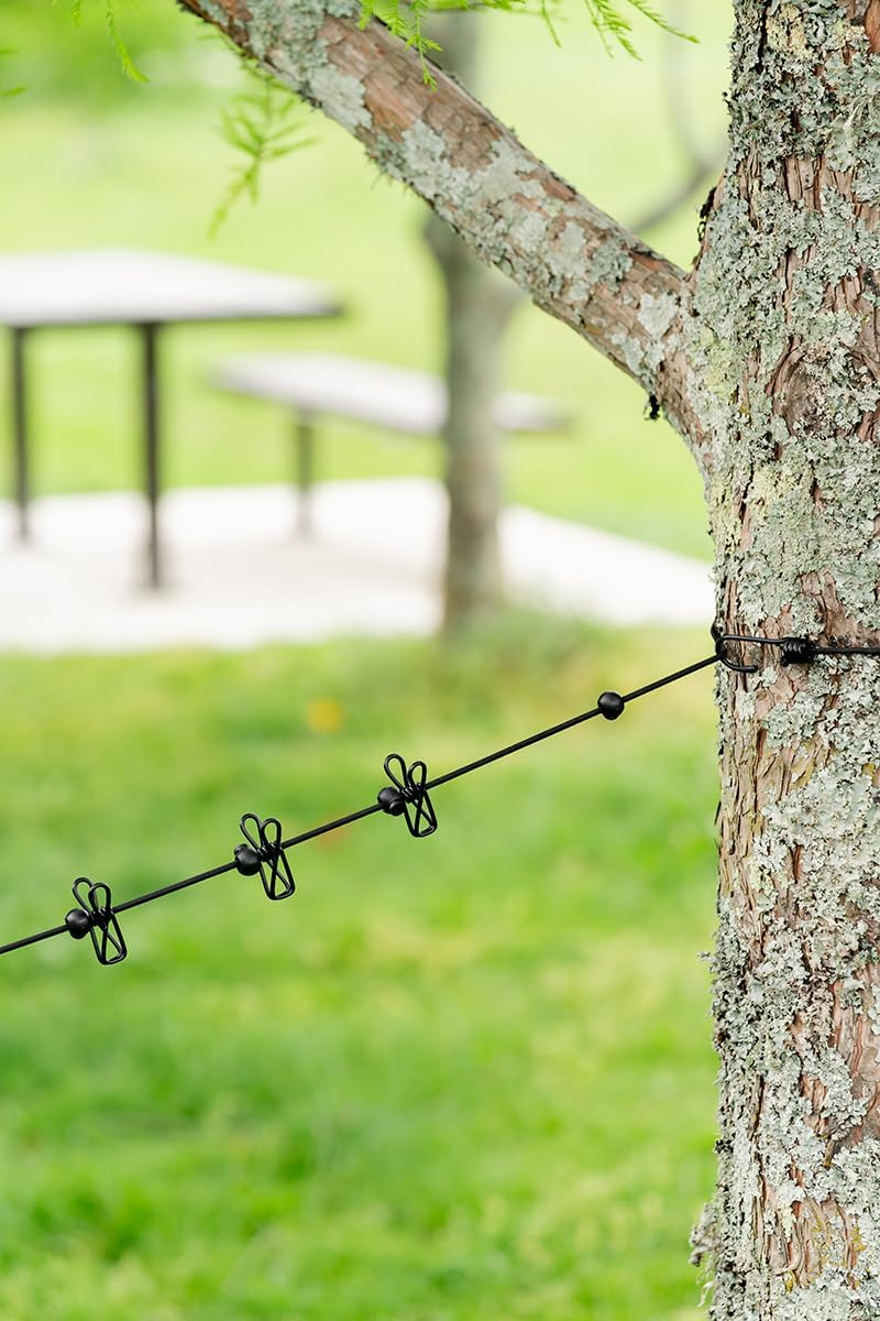 Seymour'S Anywhere Clothesline - Adjustable 1.8M-3M, Portable Indoor/Outdoor Laundry Drying Rack with 12 Pvc-Coated Metal Pegs, Compact & Durable for Travel, Camping, Balcony and Small Spaces