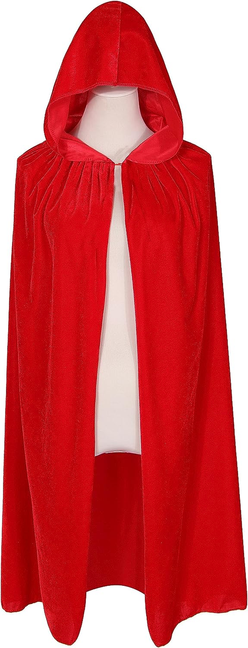 BIGXIAN Kids Hooded Velvet Cloak Halloween Christmas Fancy Cape for Kids - Brown image number 6