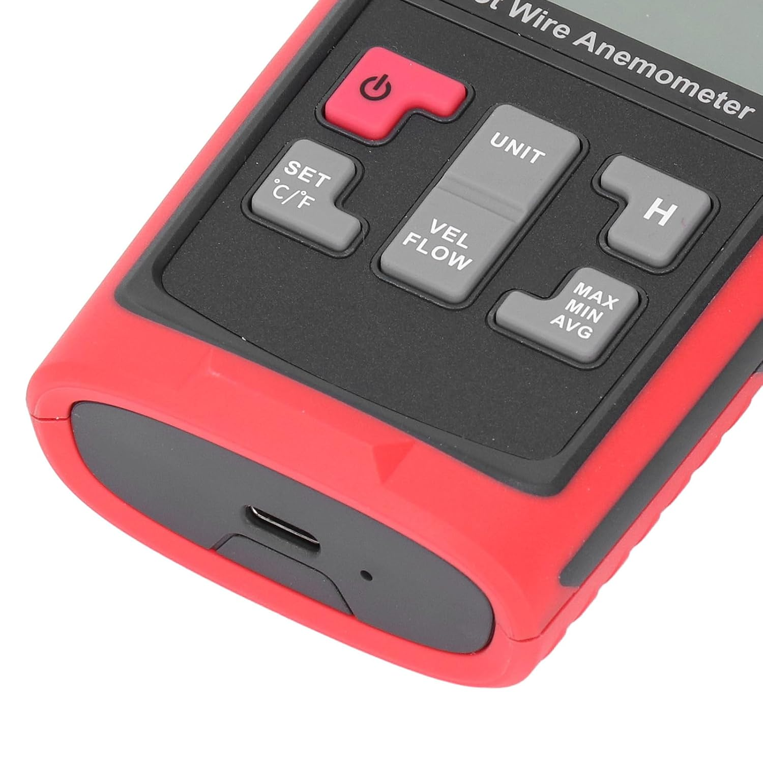 Jiawu Wind Speed Meter, HD Anemometer Digital Display with Temperature Humidity Measurement for Offshore Operations Air image number 5