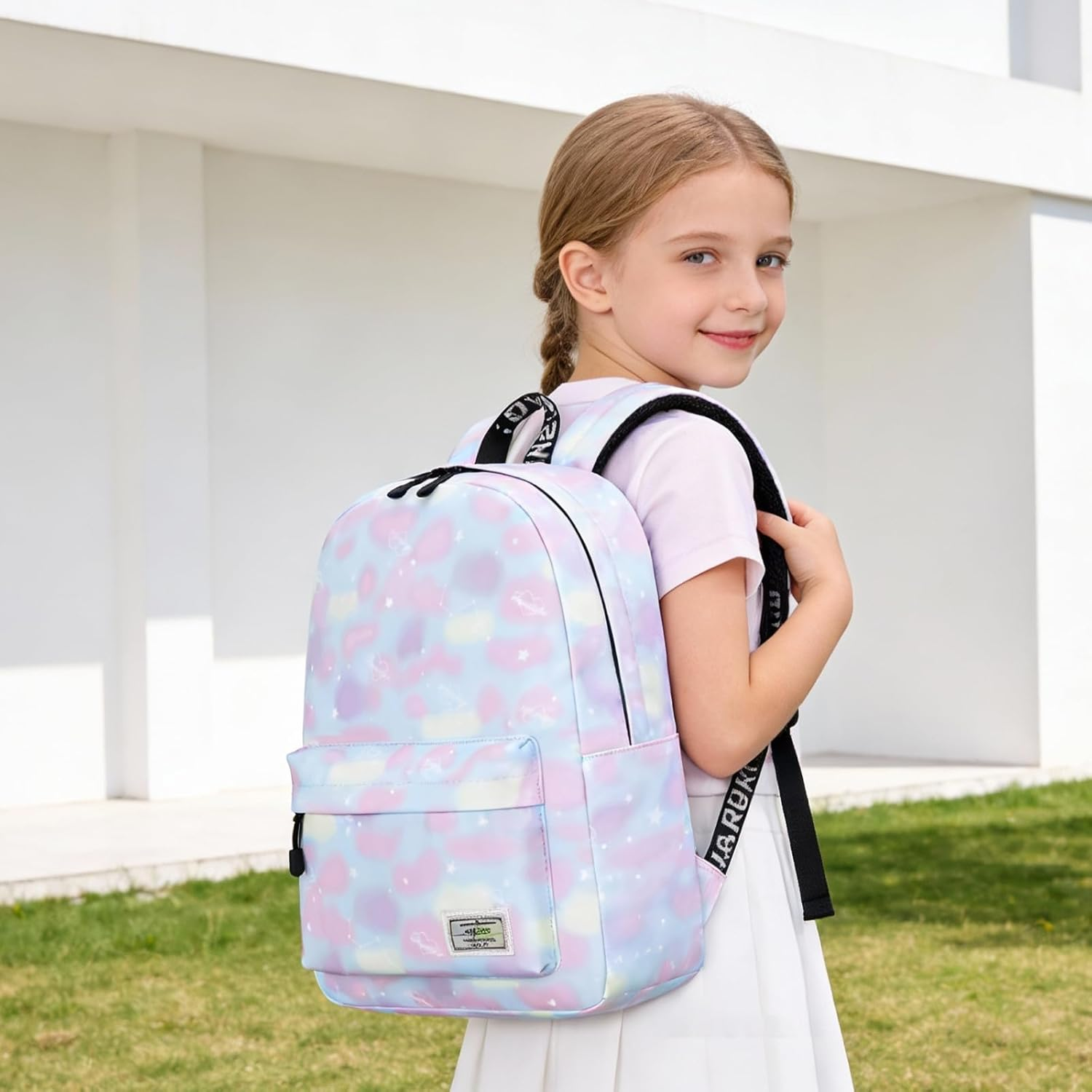 Lohol Lightweight School Backpack for Girls Boys Kids School Bag Backpack with Print image number 4