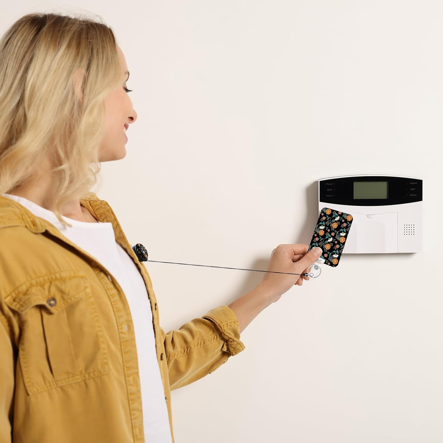 3 Set Heavy Duty Badge Holder with Retractable Reel,Id Badge Holder Key Card Work Badge Clip for Nurse Teacher Student Office Women Men - Butterfly image number 7