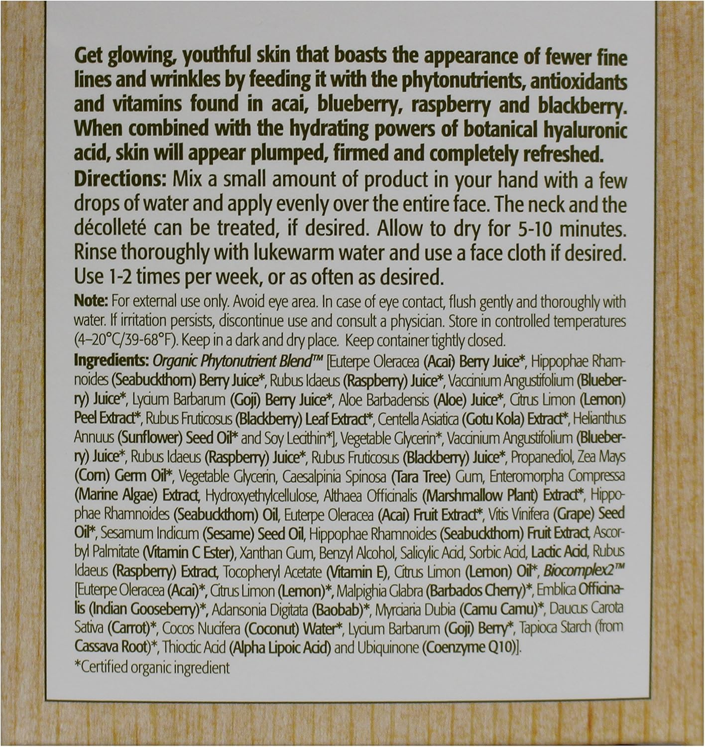 Eminence Firm Skin Acai Masque, 60 Ml image number 2