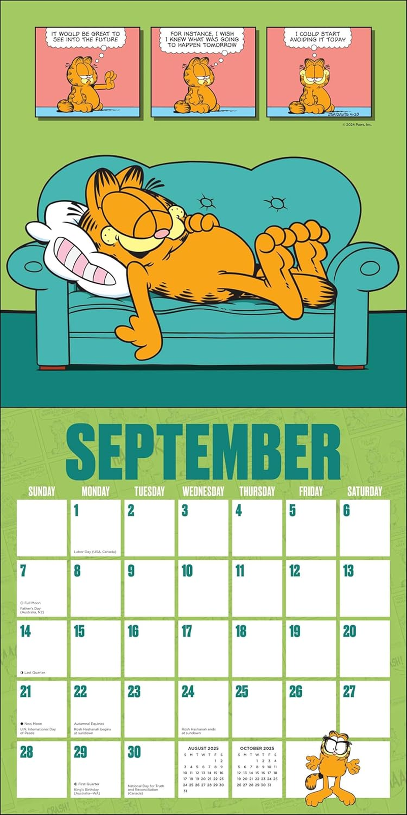 Garfield 2025 Wall Calendar
