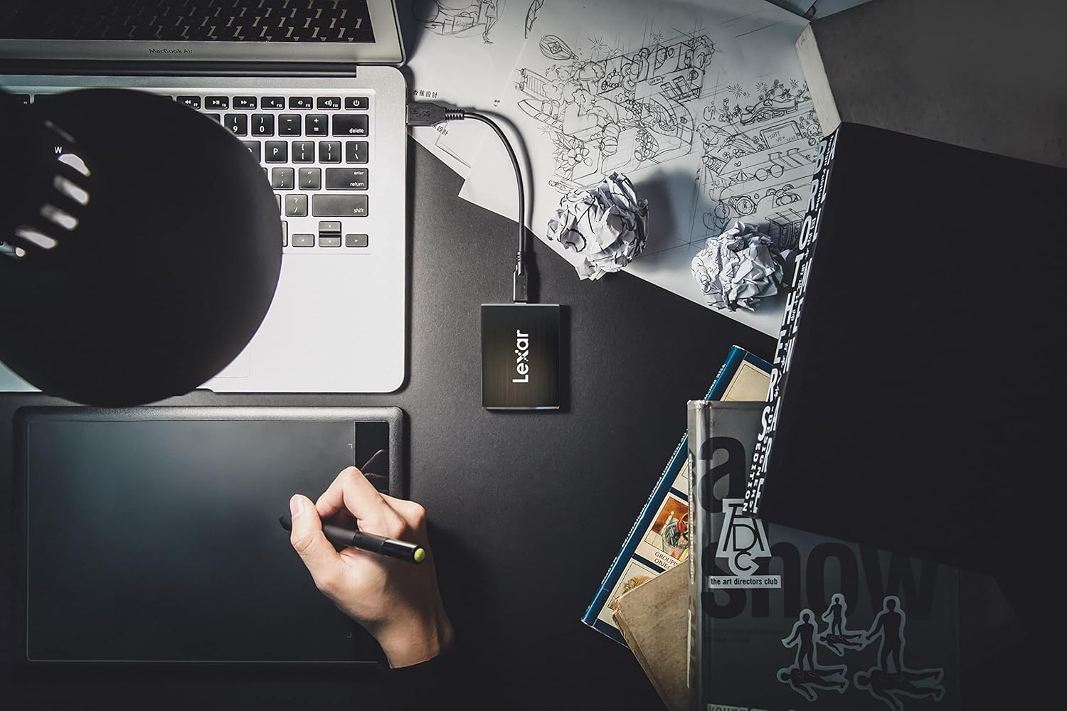 Lexar 1TB Pro-Portable Sl100Pro SSD USB 3.1 Gen2 Type C, (LSL100P-1TRB) image number 3