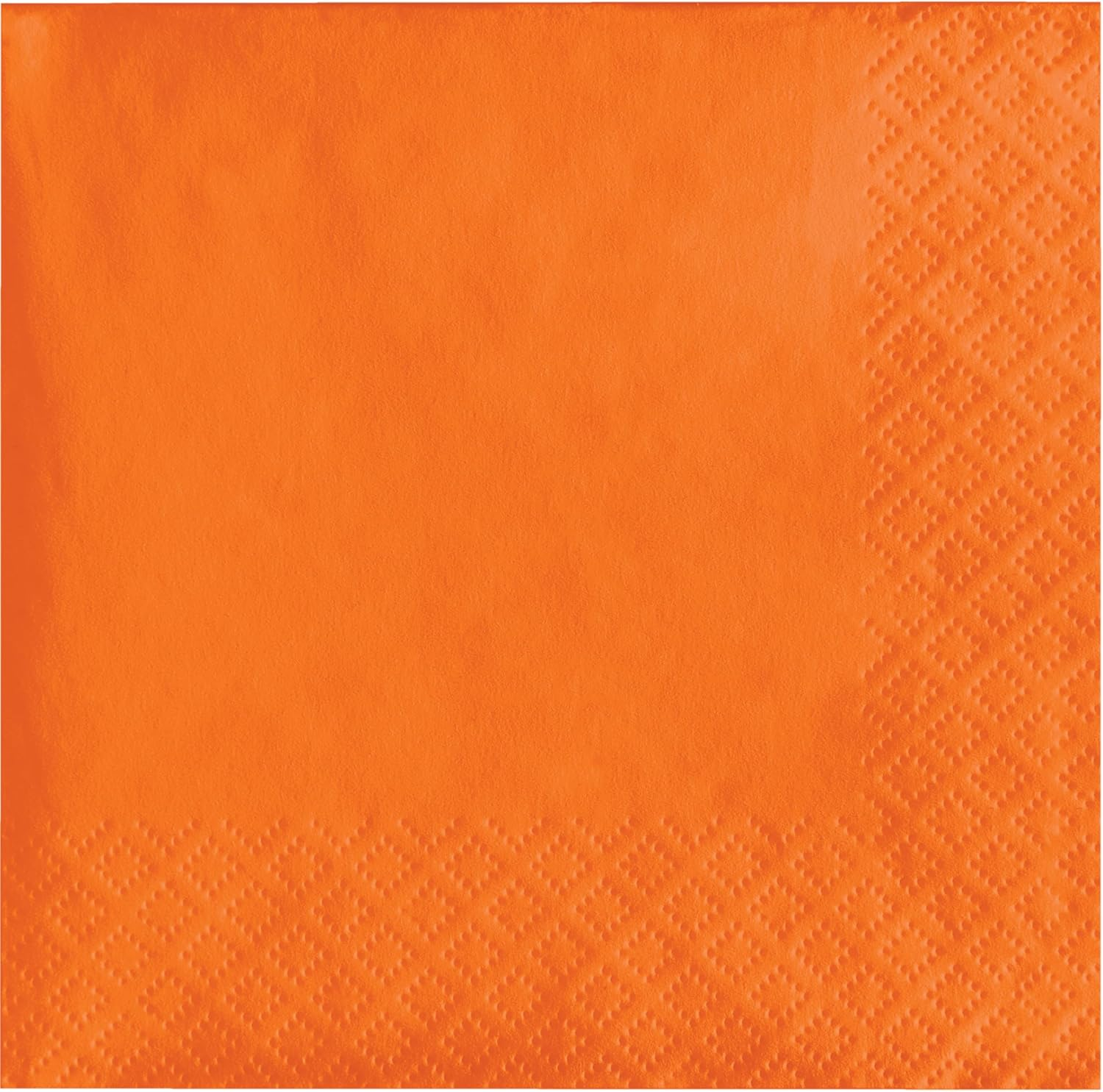 Creative Converting Beverage Napkins, Sunkissed Orange, 50 Pieces image number 1